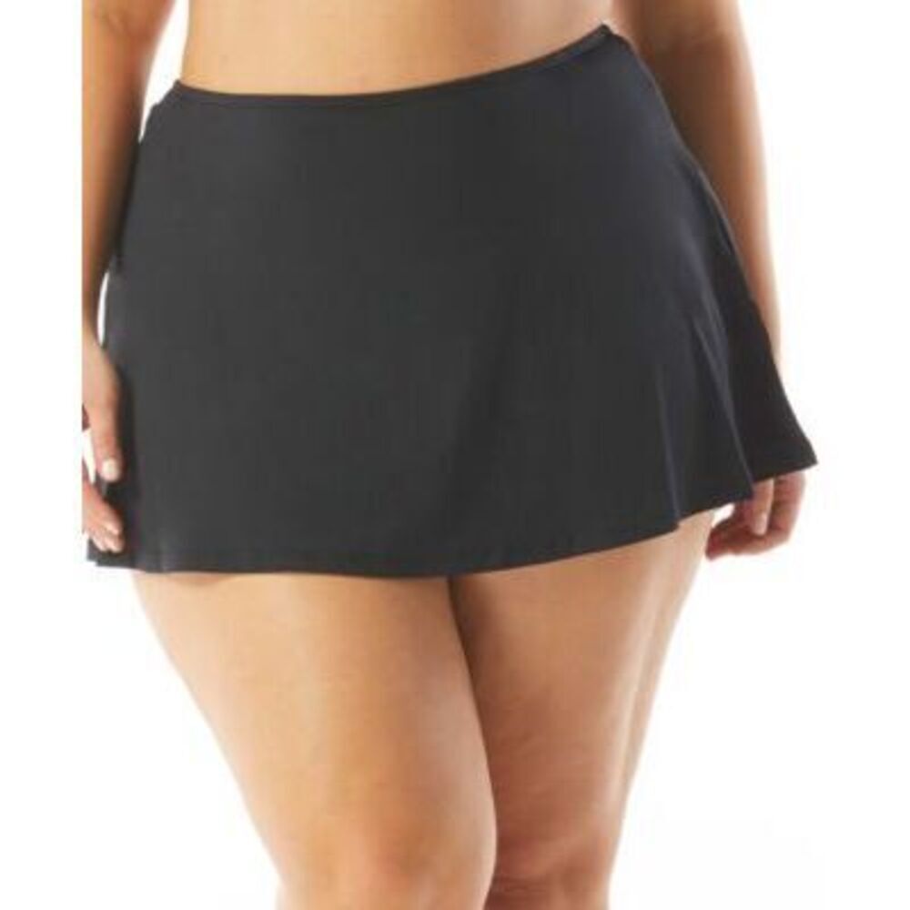 Michael Kors Women's Black Plus Size Skirt Swimsuit 18W NWT